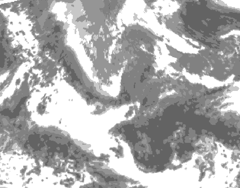 GDPS total cloud 210 hour forecast chart for Canada based on 2026/04/21 1200Z data