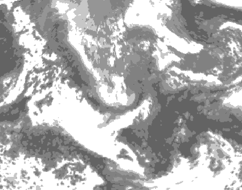 GDPS total cloud 216 hour forecast chart for Canada based on 2026/04/21 1200Z data