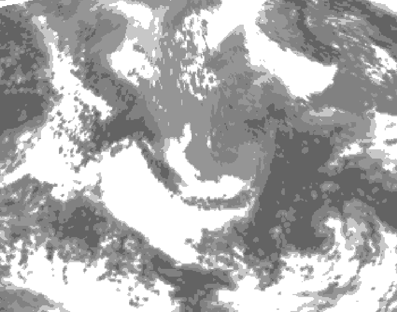 GDPS total cloud 228 hour forecast chart for Canada based on 2026/04/21 1200Z data
