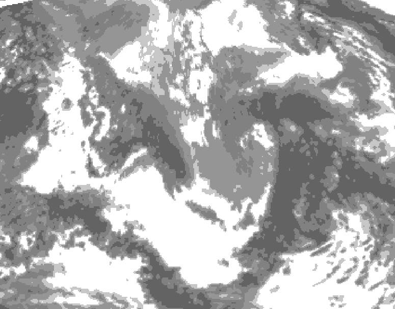 GDPS total cloud 240 hour forecast chart for Canada based on 2026/04/21 1200Z data