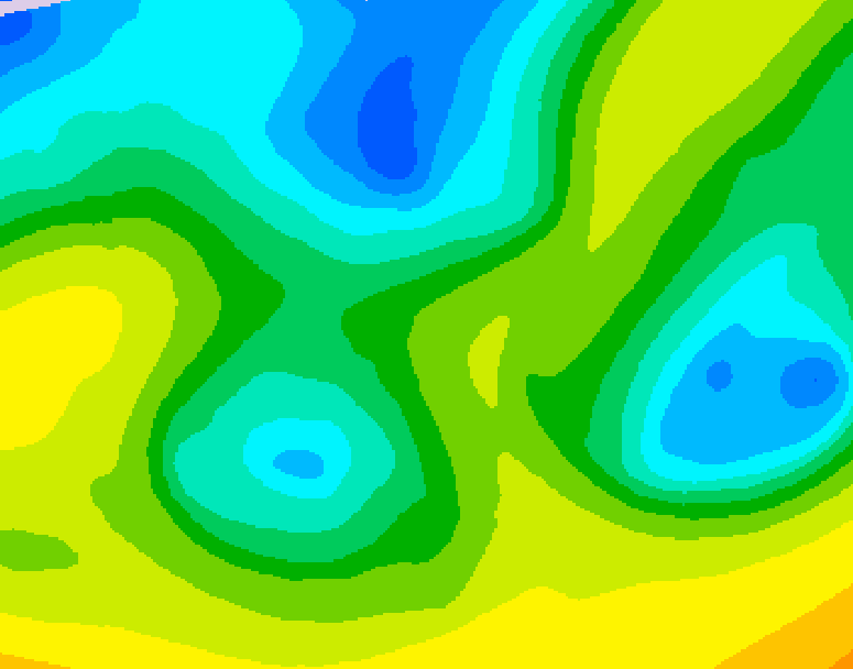 GDPS 500 millibar geopotential height 060 hour forecast chart for Canada based on 2026/04/22 0000Z data