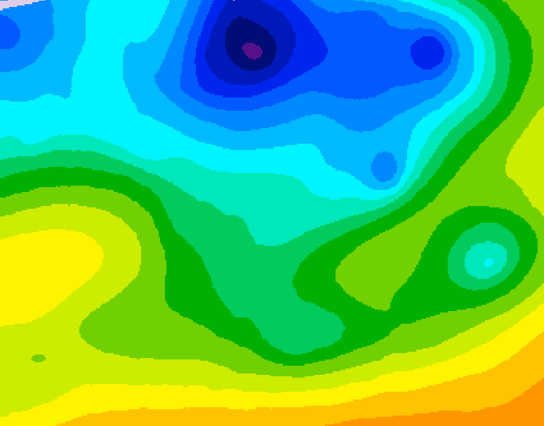 GDPS 500 millibar geopotential height 174 hour forecast chart for Canada based on 2026/04/22 0000Z data