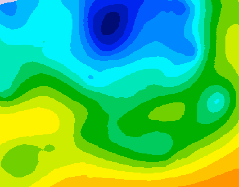 GDPS 500 millibar geopotential height 192 hour forecast chart for Canada based on 2026/04/22 0000Z data