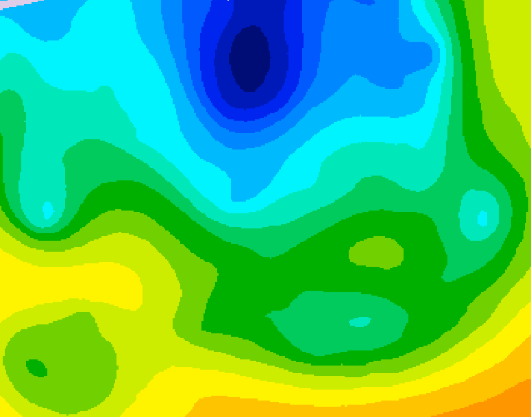 GDPS 500 millibar geopotential height 204 hour forecast chart for Canada based on 2026/04/22 0000Z data