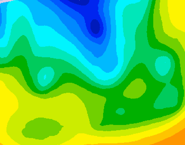 GDPS 500 millibar geopotential height 234 hour forecast chart for Canada based on 2026/04/22 0000Z data