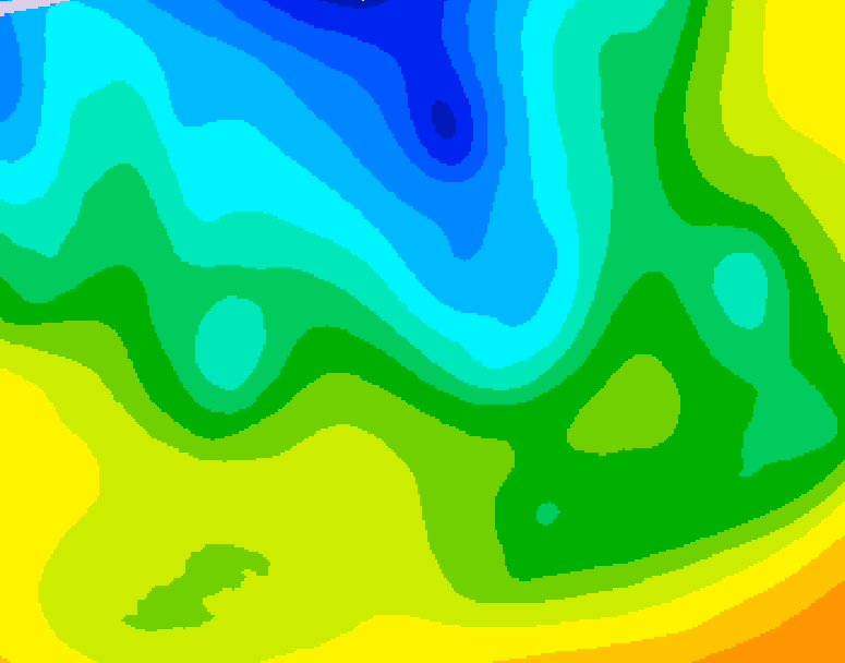 GDPS 500 millibar geopotential height 240 hour forecast chart for Canada based on 2026/04/22 0000Z data