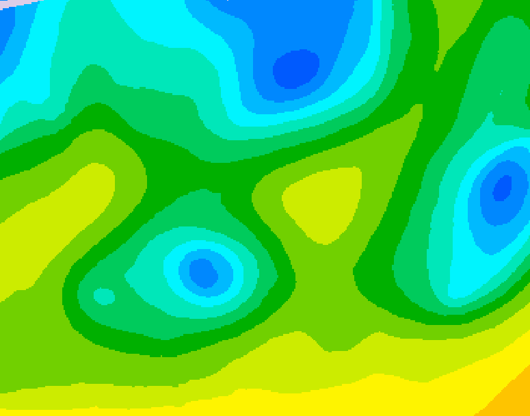 GDPS 500 millibar geopotential height 072 hour forecast chart for Canada based on 2026/04/22 1200Z data