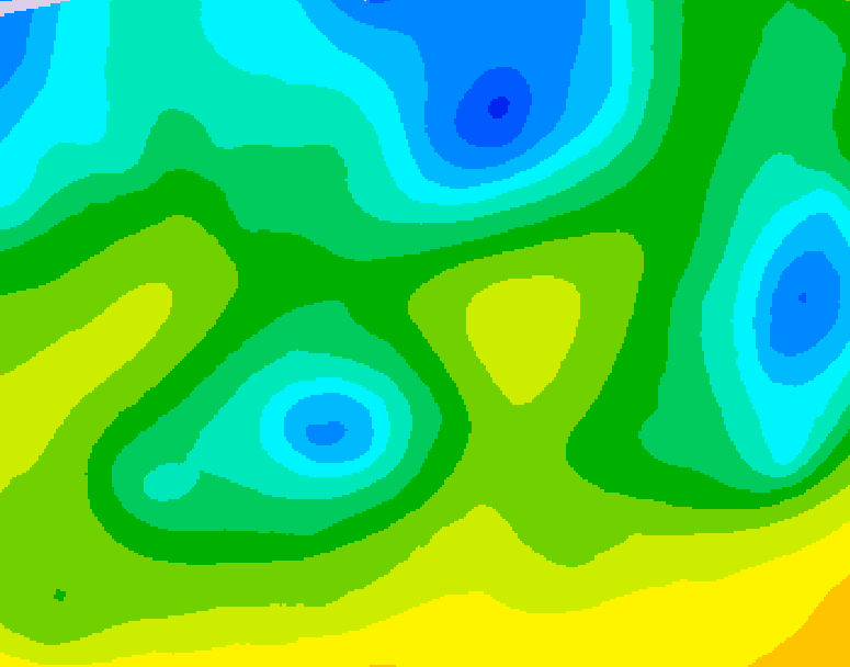 GDPS 500 millibar geopotential height 078 hour forecast chart for Canada based on 2026/04/22 1200Z data