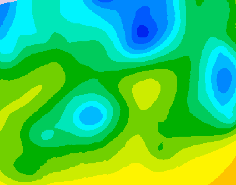 GDPS 500 millibar geopotential height 084 hour forecast chart for Canada based on 2026/04/22 1200Z data