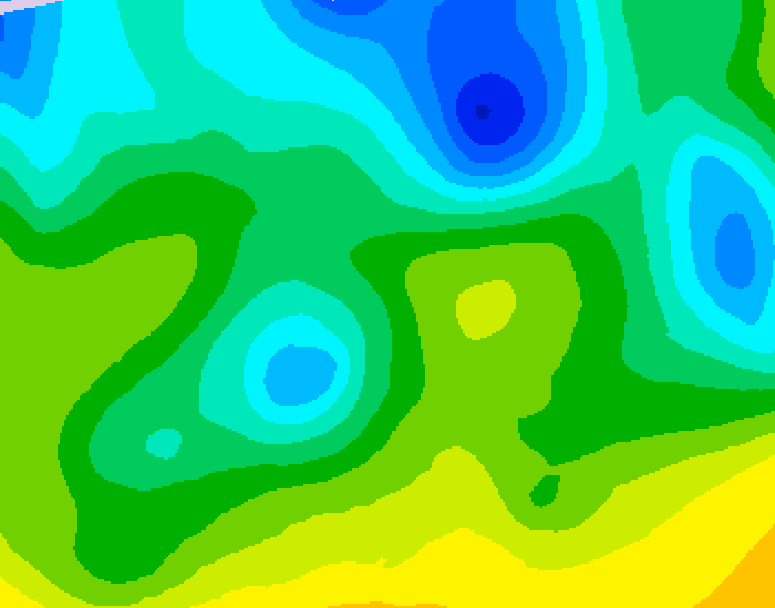 GDPS 500 millibar geopotential height 090 hour forecast chart for Canada based on 2026/04/22 1200Z data