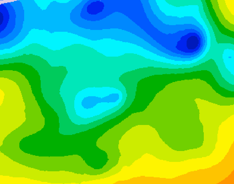 GDPS 500 millibar geopotential height 120 hour forecast chart for Canada based on 2026/04/22 1200Z data