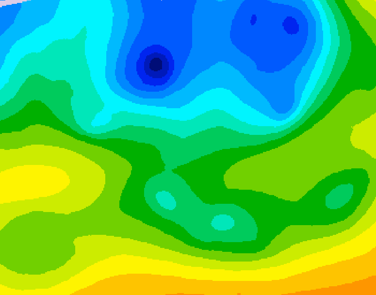 GDPS 500 millibar geopotential height 174 hour forecast chart for Canada based on 2026/04/22 1200Z data
