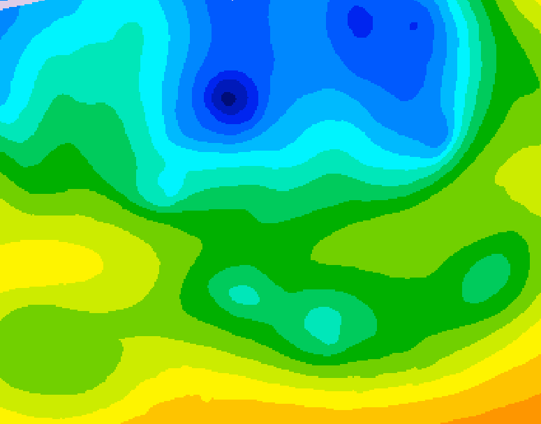 GDPS 500 millibar geopotential height 180 hour forecast chart for Canada based on 2026/04/22 1200Z data