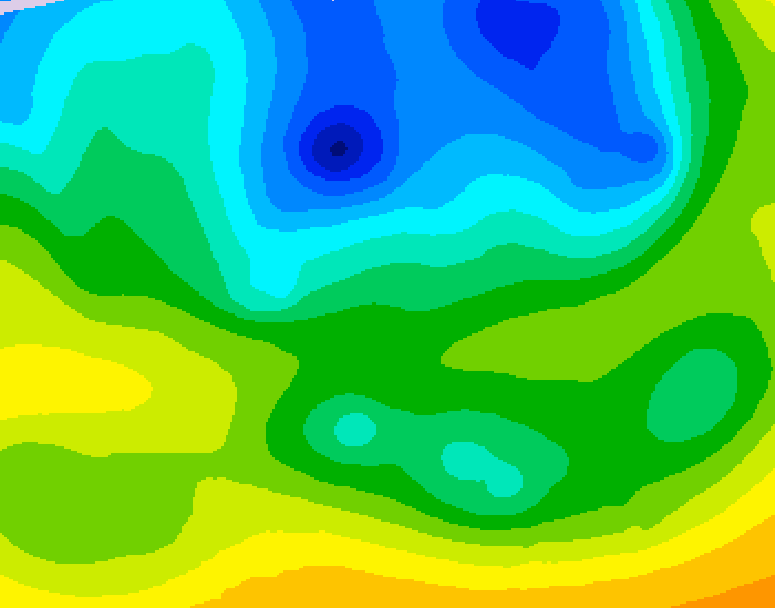 GDPS 500 millibar geopotential height 186 hour forecast chart for Canada based on 2026/04/22 1200Z data