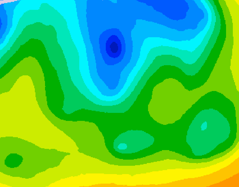 GDPS 500 millibar geopotential height 216 hour forecast chart for Canada based on 2026/04/22 1200Z data
