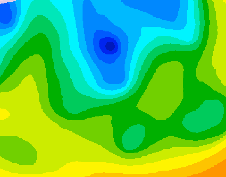GDPS 500 millibar geopotential height 228 hour forecast chart for Canada based on 2026/04/22 1200Z data