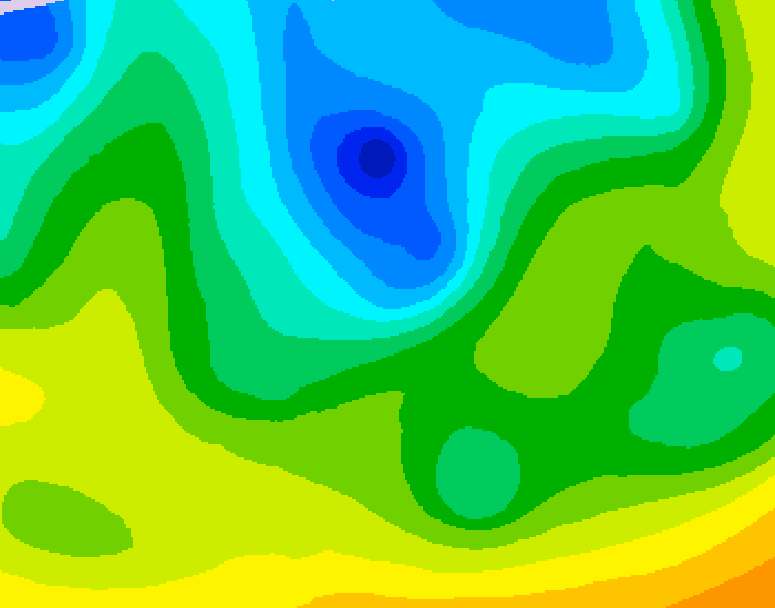 GDPS 500 millibar geopotential height 234 hour forecast chart for Canada based on 2026/04/22 1200Z data