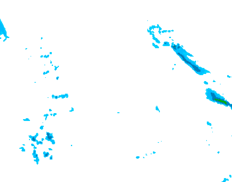 GDPS precipitation 006 hour forecast chart for Canada based on 2026/04/22 0000Z data