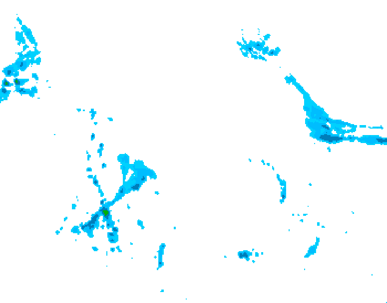 GDPS precipitation 024 hour forecast chart for Canada based on 2026/04/22 0000Z data