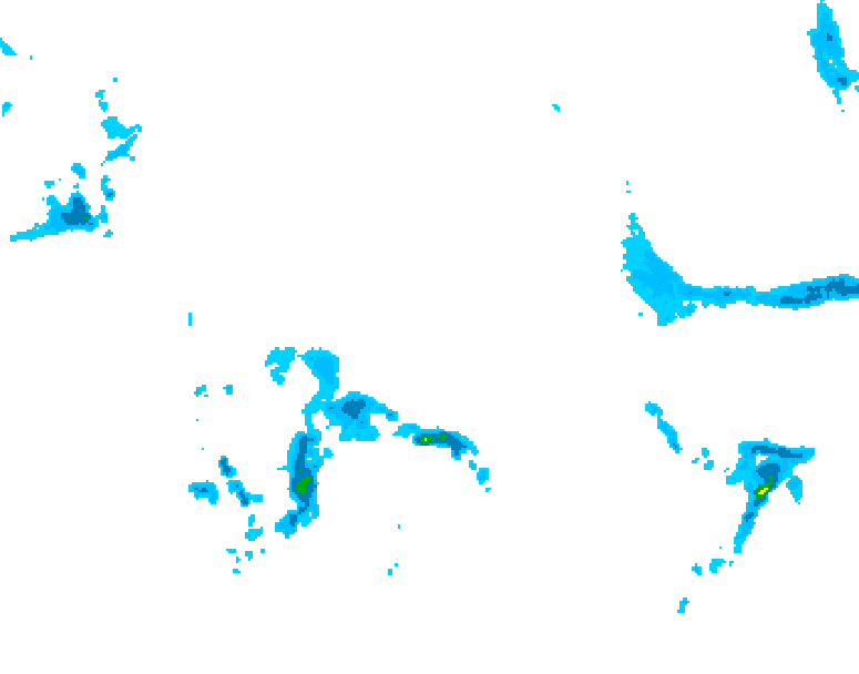 GDPS precipitation 036 hour forecast chart for Canada based on 2026/04/22 0000Z data
