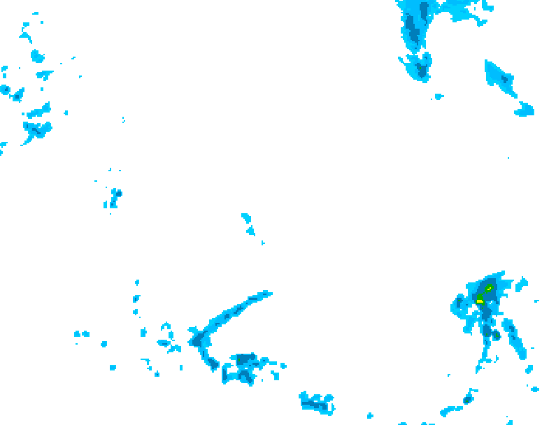GDPS precipitation 126 hour forecast chart for Canada based on 2026/04/22 0000Z data