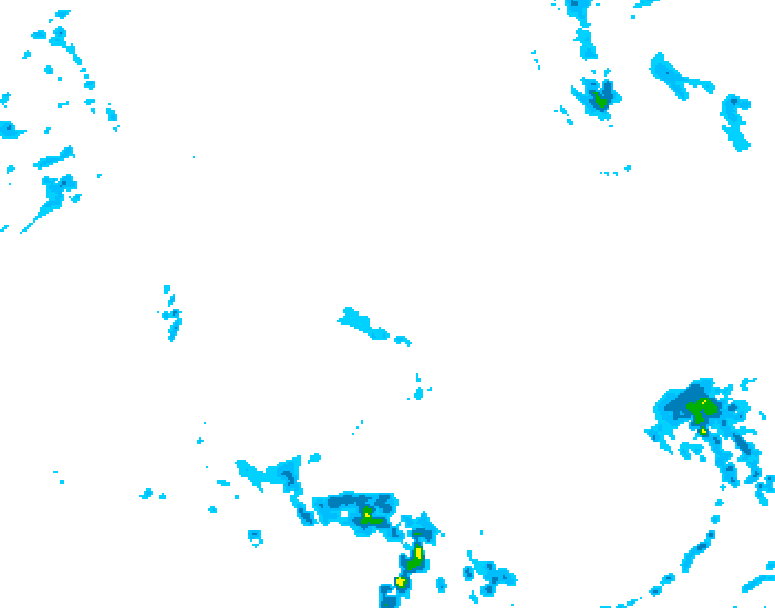 GDPS precipitation 132 hour forecast chart for Canada based on 2026/04/22 0000Z data