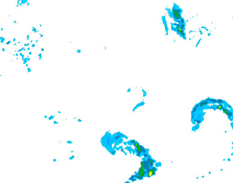 GDPS precipitation 150 hour forecast chart for Canada based on 2026/04/22 0000Z data