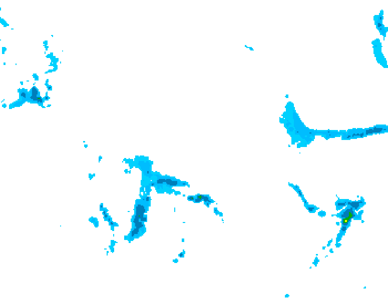 GDPS precipitation 024 hour forecast chart for Canada based on 2026/04/22 1200Z data