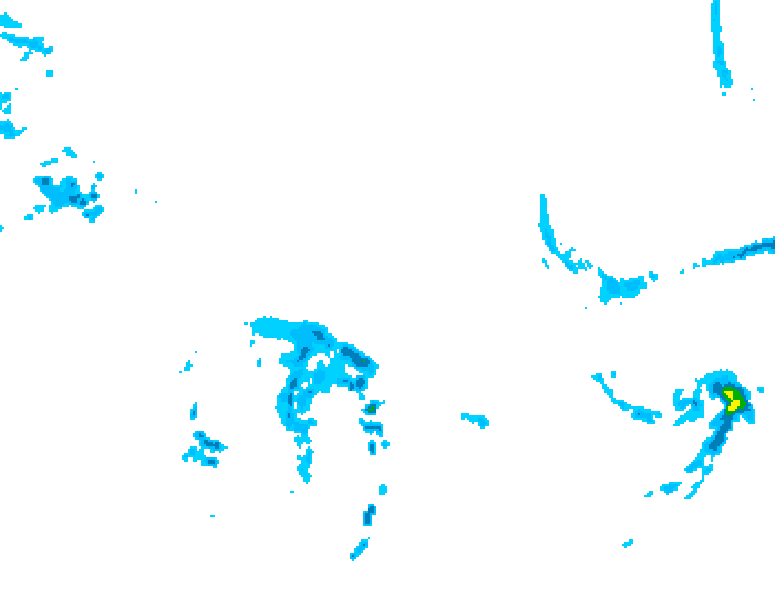 GDPS precipitation 030 hour forecast chart for Canada based on 2026/04/22 1200Z data