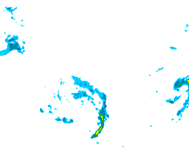 GDPS precipitation 042 hour forecast chart for Canada based on 2026/04/22 1200Z data