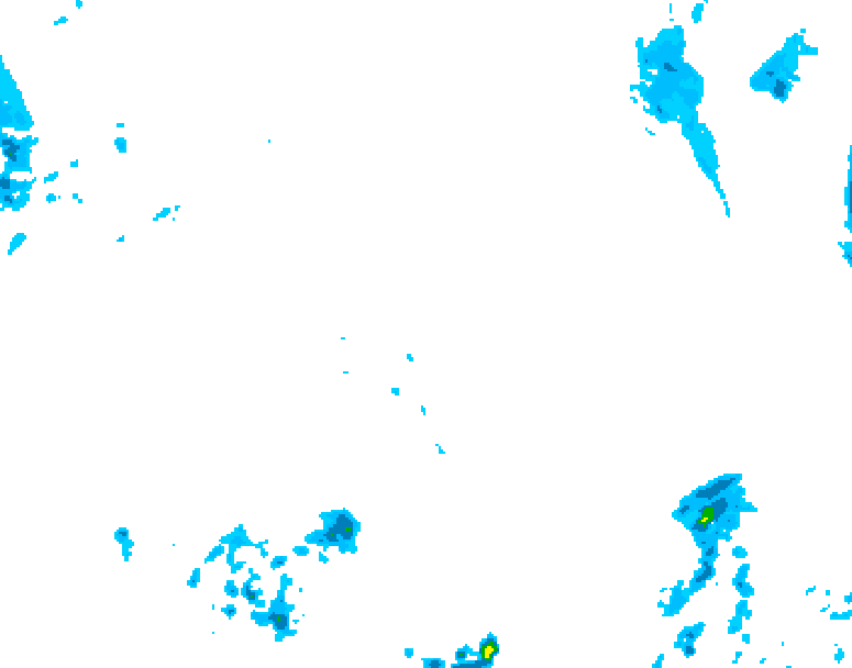 GDPS precipitation 102 hour forecast chart for Canada based on 2026/04/22 1200Z data