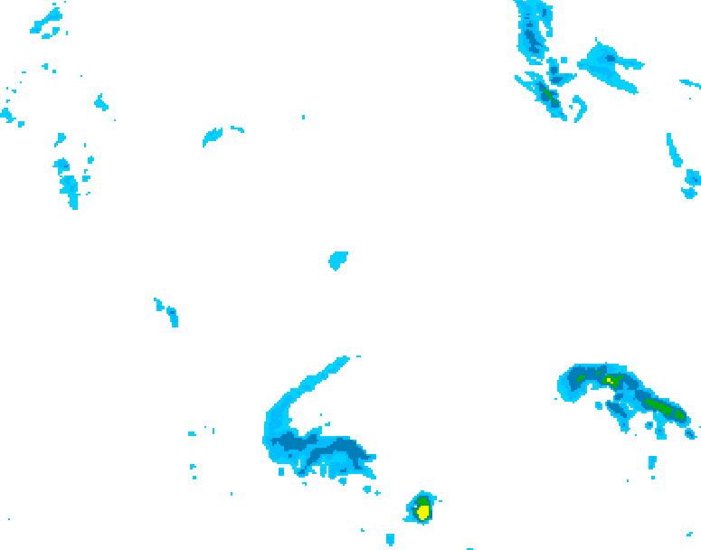 GDPS precipitation 126 hour forecast chart for Canada based on 2026/04/22 1200Z data