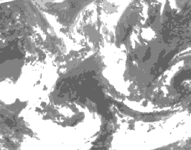 GDPS total cloud 060 hour forecast chart for Canada based on 2026/04/22 0000Z data