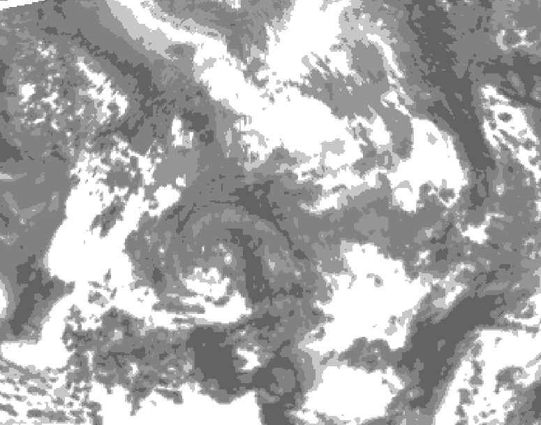 GDPS total cloud 108 hour forecast chart for Canada based on 2026/04/22 0000Z data