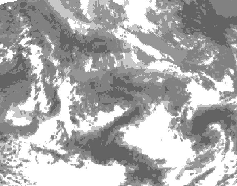 GDPS total cloud 138 hour forecast chart for Canada based on 2026/04/22 0000Z data