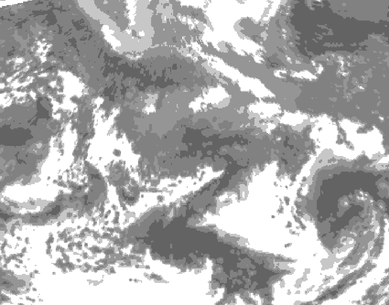 GDPS total cloud 144 hour forecast chart for Canada based on 2026/04/22 0000Z data