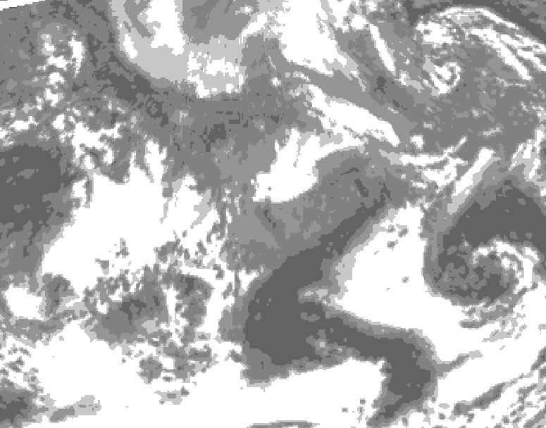 GDPS total cloud 162 hour forecast chart for Canada based on 2026/04/22 0000Z data