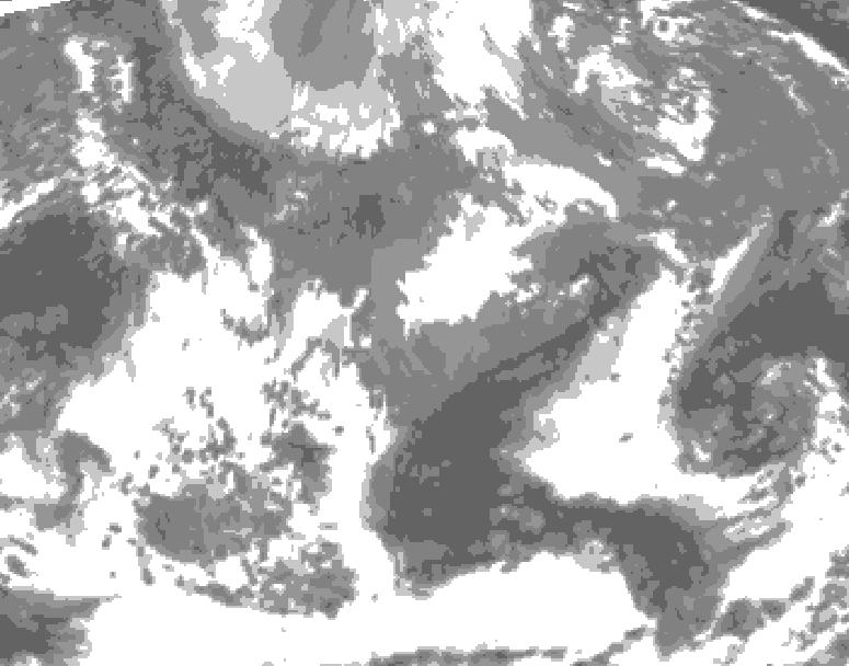 GDPS total cloud 168 hour forecast chart for Canada based on 2026/04/22 0000Z data