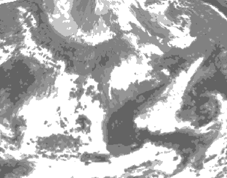 GDPS total cloud 174 hour forecast chart for Canada based on 2026/04/22 0000Z data