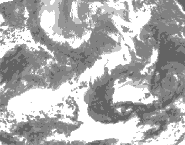 GDPS total cloud 192 hour forecast chart for Canada based on 2026/04/22 0000Z data