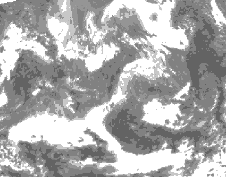 GDPS total cloud 204 hour forecast chart for Canada based on 2026/04/22 0000Z data