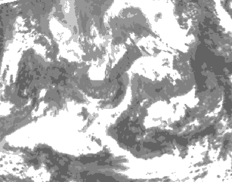 GDPS total cloud 210 hour forecast chart for Canada based on 2026/04/22 0000Z data