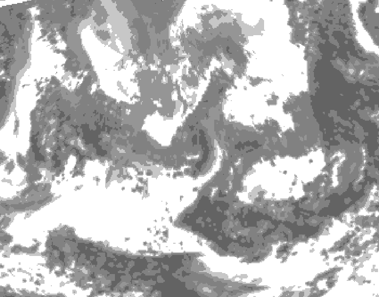GDPS total cloud 216 hour forecast chart for Canada based on 2026/04/22 0000Z data