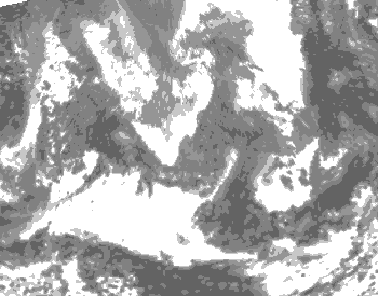 GDPS total cloud 228 hour forecast chart for Canada based on 2026/04/22 0000Z data