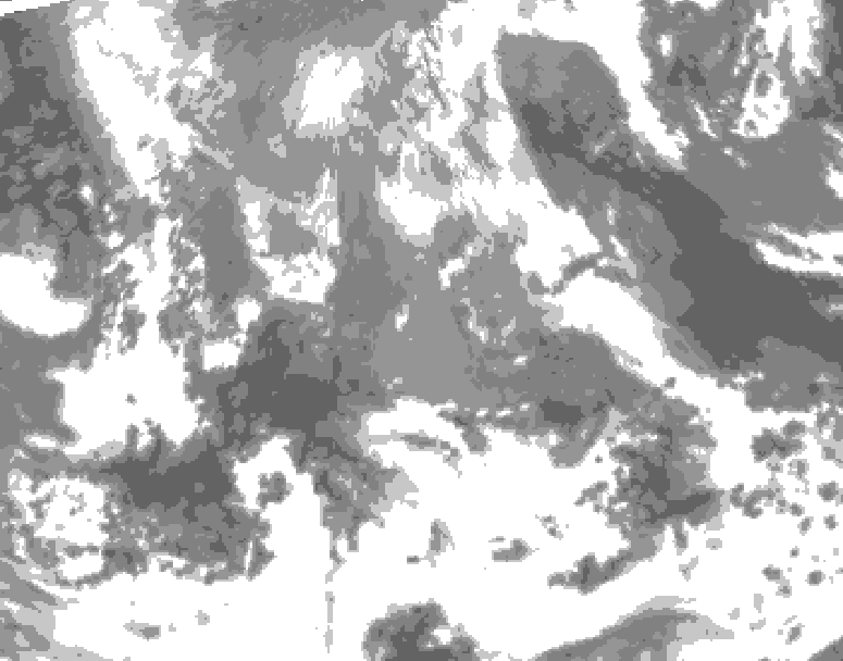 GDPS total cloud 006 hour forecast chart for Canada based on 2026/04/22 1200Z data