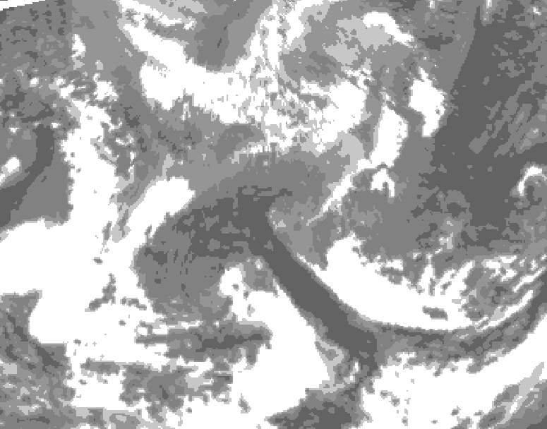 GDPS total cloud 066 hour forecast chart for Canada based on 2026/04/22 1200Z data