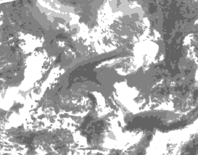 GDPS total cloud 084 hour forecast chart for Canada based on 2026/04/22 1200Z data