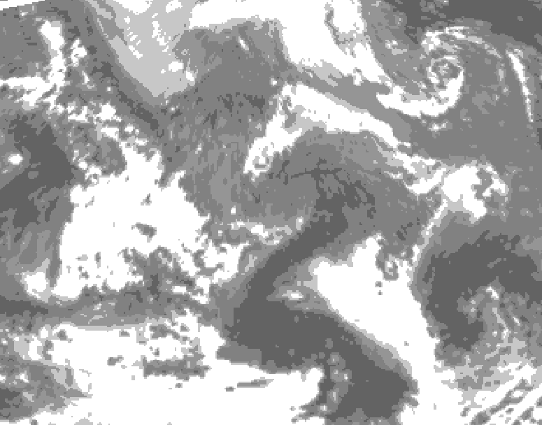 GDPS total cloud 144 hour forecast chart for Canada based on 2026/04/22 1200Z data
