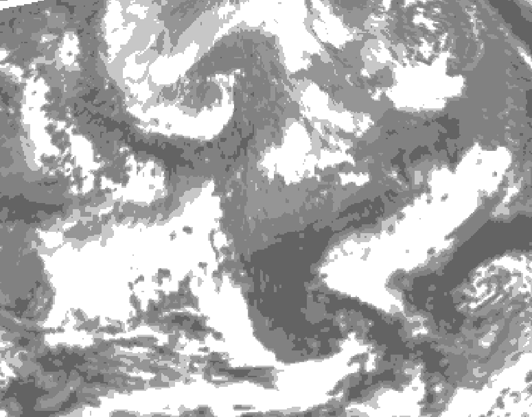 GDPS total cloud 168 hour forecast chart for Canada based on 2026/04/22 1200Z data