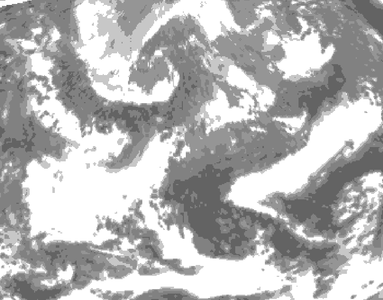GDPS total cloud 174 hour forecast chart for Canada based on 2026/04/22 1200Z data